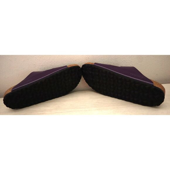 Birkenstock Women's Sz 10 Acai Purple Patent Leather Arizona Birko-Flor Sandals - Picture 4 of 14